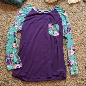 Girls floral shirt